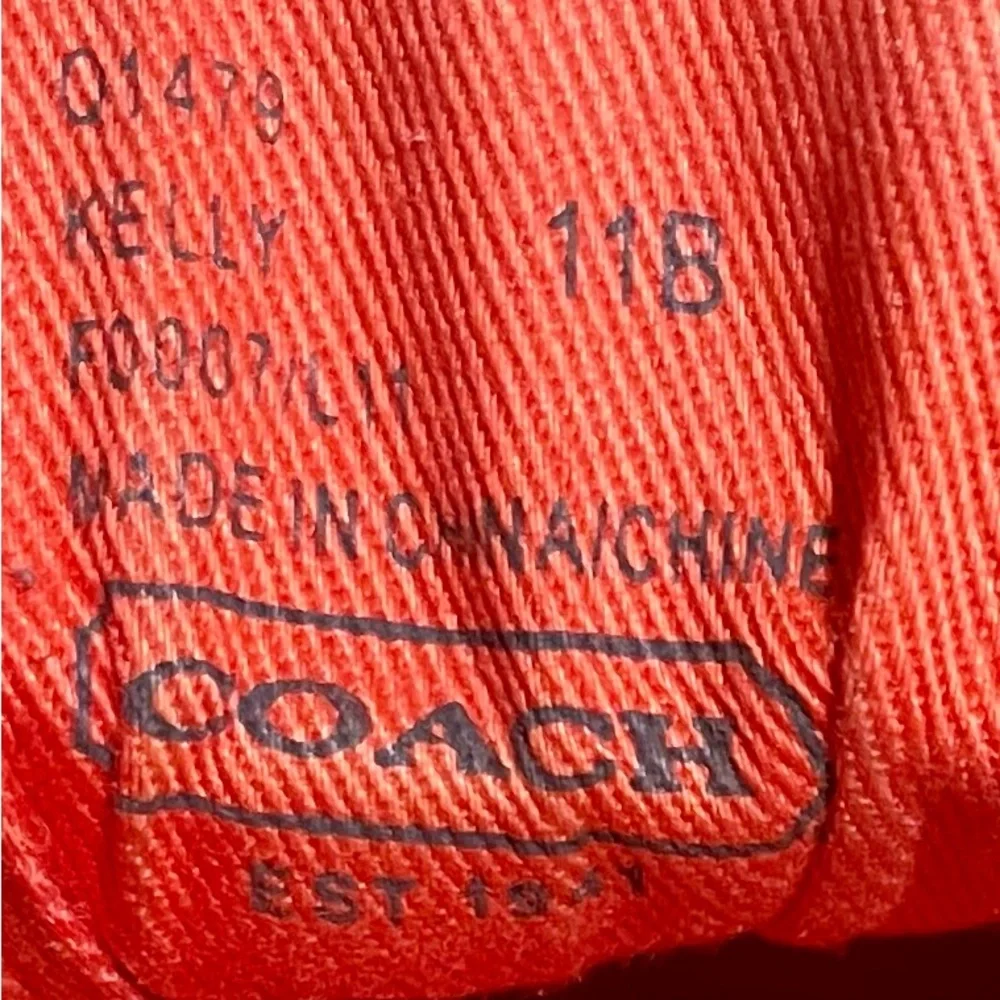 Coach Brown and Red Women's Sneakers - Picture 10 of 16